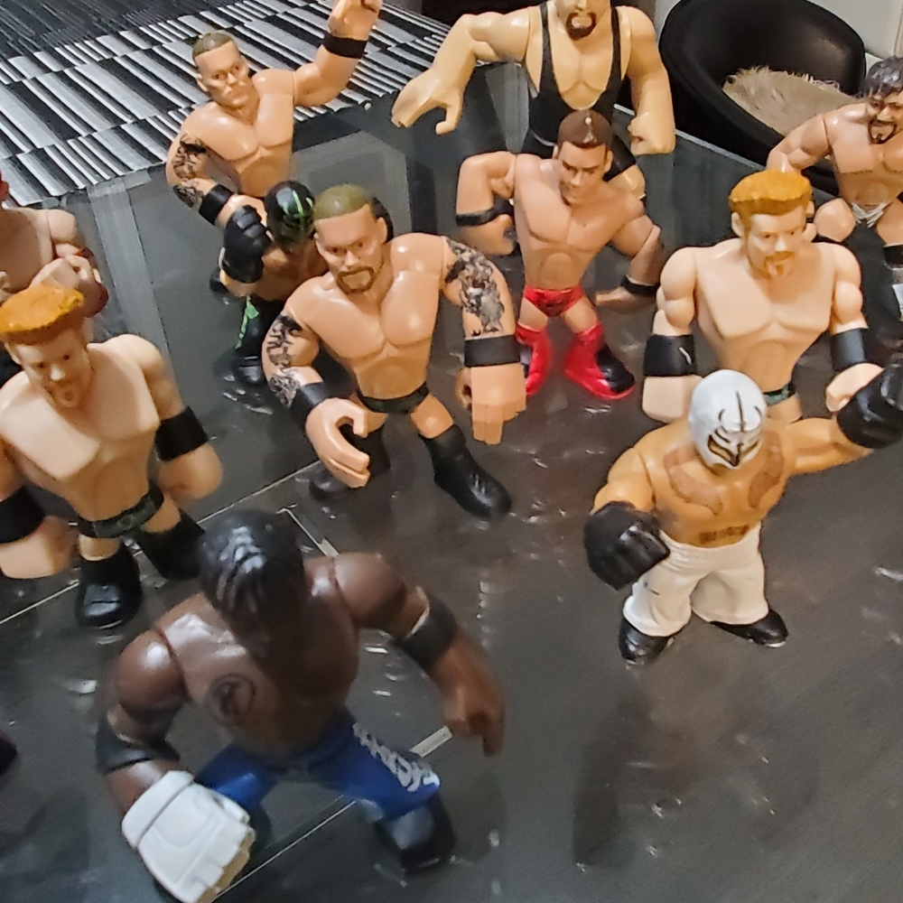 Mini wwe wrestlers lot of 15